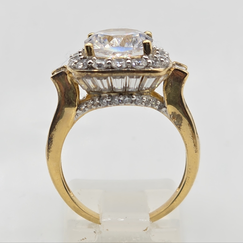 Extraordinary Sparkling Clear Quartz Victoria Wieck  Ring And Pendant Set - Picture 7 of 17